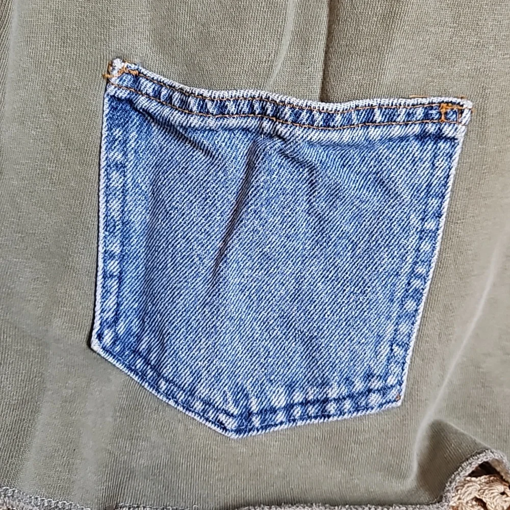 Vintage Authentic Pigment Sweatshirt Jacket with Clay Buttons & Jean Pocket - Picture 3 of 14